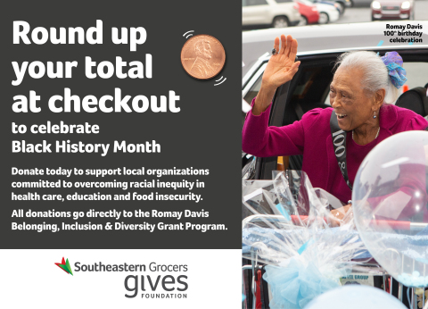 Beginning Feb. 3 through March 2, customers at all BI-LO, Fresco y Más, Harveys Supermarket and Winn-Dixie stores can make donations to the Romay Davis Belonging, Inclusion and Diversity Grant Program. (Photo: Business Wire)