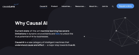 thumbnail causaLens' new website (Photo: Business Wire)