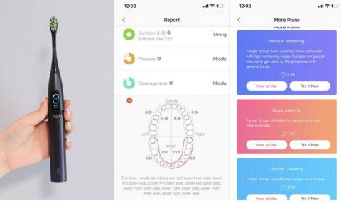 original Three smart electric toothbrushes now available on Muchen (Photo: Business Wire)