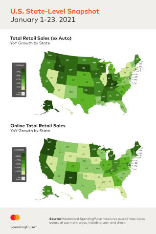 U.S. State-Level Snapshot of Total Retail Sales and Online Retail Sales (Photo: Business Wire)