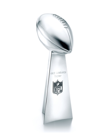 The Vince Lombardi Super Bowl® Trophy marks the pinnacle of gridiron glory. Tiffany has produced the coveted 22 inch, 7 pound trophy since the first Super Bowl® in 1967. (Photo: Business Wire)