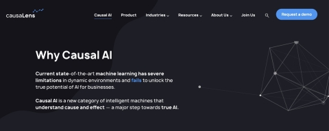 causaLens' new website (Photo: Business Wire)