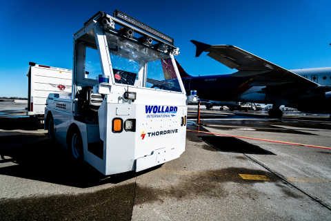 thumbnail By utilizing ThorDrive’s vehicles, equipped with Velodyne Lidar’s Ultra Puck™ sensors, airlines are able to autonomously transport baggage and cargo to and from planes and throughout facilities at any time, day or night. (Photo: ThorDrive)