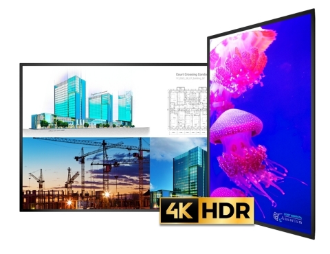 Planar announces Planar UltraRes X Series line of 4K HDR LCD displays, combining superior image performance with commercial reliability (Graphic: Business Wire)