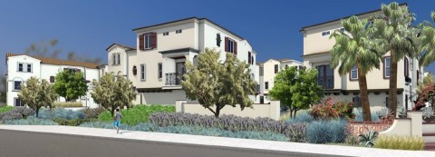 Rendering of Eclipse, 113 three-story townhomes in Escondido, Calif. (Graphic: Business Wire)