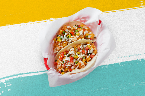 thumbnail The Queso Shrimpico Taco features Fuzzy's guest-favorite queso on tempura or grilled shrimp, fresh corn pico, garlic sauce and feta, seasoned with a sprinkle of Fuzzy Dust on a flour tortilla. (Photo: Business Wire)