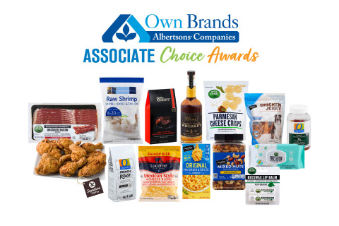 The winners of Albertsons Companies' first Associate Choice Awards. These products were selected by Albertsons Cos. associates as their favorite Own Brands products of 2020. (Photo: Business Wire)