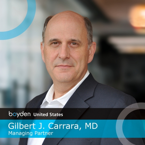 Gilbert J. Carrara, MD, Joins Boyden as a Managing Partner in the United States (Graphic: Business Wire)
