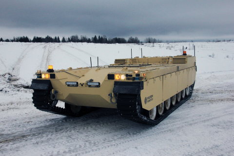 The Type-X RCV is designed to support mechanized units and will become an intelligent wingman to main battle tanks and infantry fighting vehicles. (Photo: Business Wire)
