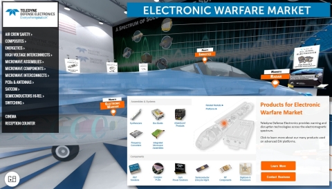 A view from the floor of the new Virtual Trade Show of Teledyne Defense  Electronics. (Graphic: Business Wire)