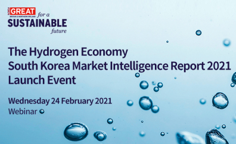 UK's Department for International Trade Seoul is hosting a webinar on Feb. 24 (Wed) to launch its 'The Hydrogen Economy South Korea Market Intelligence Report 2021.' The webinar will feature a presentation by Dilshod Akbarov, Project Coordinator at Intralink, who will speak about 'The Hydrogen Economy in South Korea: Opportunities for UK companies.' Kyung-Joon Ham, President, Ulsan Tourism Organisation, will give a presentation on 'Ulsan International Hydrogen Energy Exhibition & Forum 2021: H2World.' The webinar will be live-streamed for pre-registered online attendees, and can be viewed later on the YouTube channel run by The AI. Registration and details about the webinar are available at the webinar homepage (http://www.ukwebinar.com/hydrogen2021/).