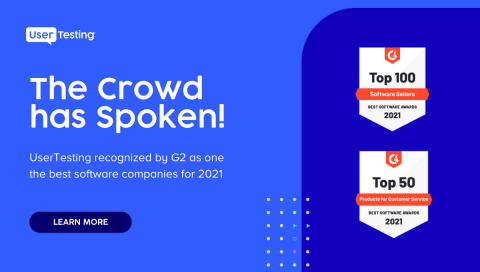 original G2 Top 100 Software Companies - UserTesting (Graphic: Business Wire)