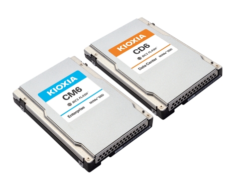 PCIe® 4.0とNVMe™ に対応したSSD：エンタープライズ向けKIOXIA CM6シリーズとデータセンター向けKIOXIA CD6シリーズ（写真：ビジネスワイヤ）