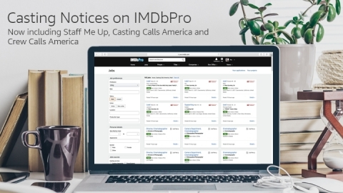 IMDbPro (www.imdbpro.com), the essential resource for entertainment industry professionals, has added thousands of searchable cast and crew notices through Staff Me Up, Casting Calls America and Crew Calls America. With these new providers as well as notices posted directly on IMDbPro and existing relationships with Casting Networks and Direct Submit (formerly NYCastings), IMDbPro now offers one of the largest selections of cast and crew notices available anywhere. (Photo: Business Wire)
