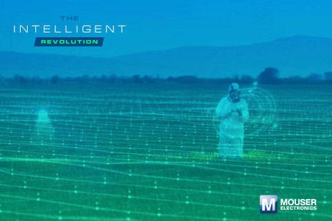 Mouser Electronics announces the third eBook from The Intelligent Revolution series, which examines fascinating new uses for AI in farming and other applications to improve the human experience. (Graphic: Business Wire)