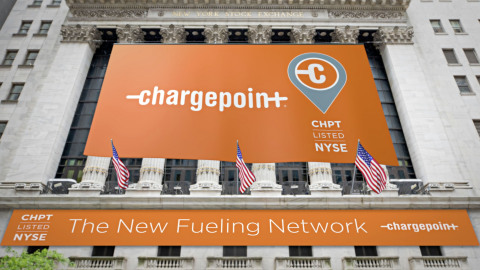 ChargePoint makes official debut on the New York Stock Exchange. (Photo: Business Wire)