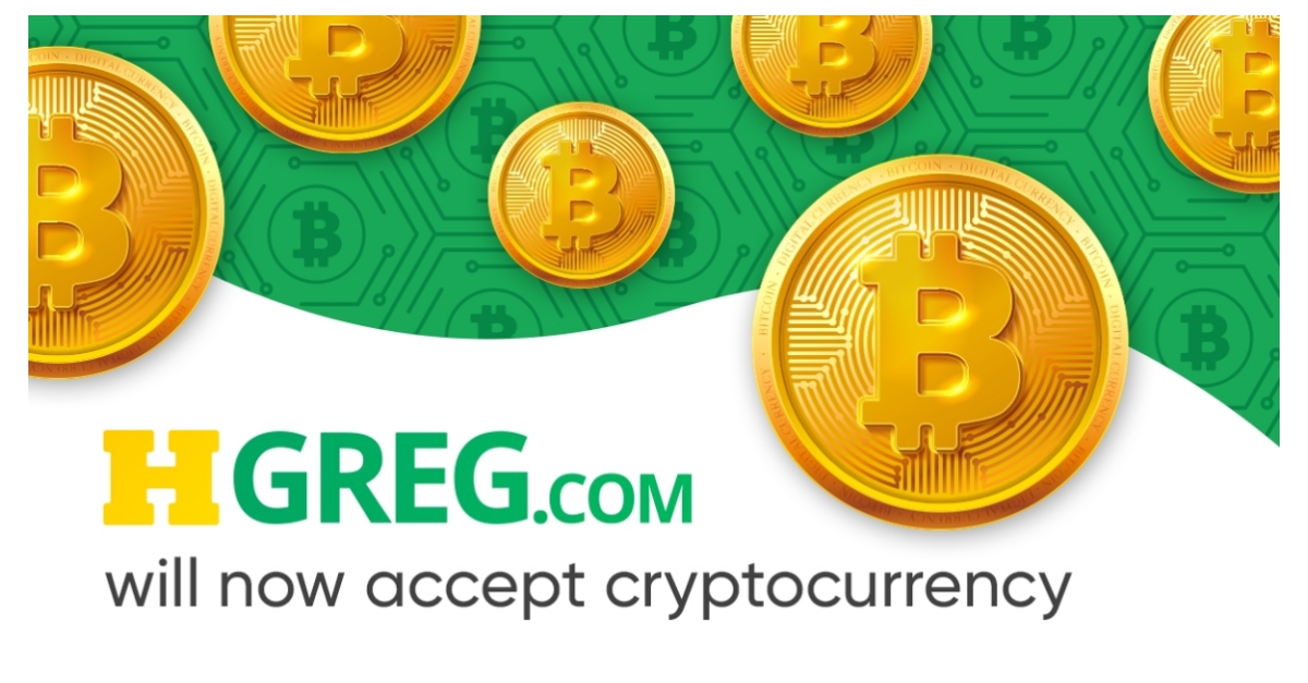ADDING MULTIMEDIA HGreg Now Accepts Bitcoin Payments | Business Wire