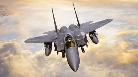 The electronic warfare and countermeasures system on the F-15 Eagle, made by BAE Systems, provides advanced electromagnetic capabilities that protect pilots and help them maintain air superiority during their toughest misions. Photo credit: BAE Systems
