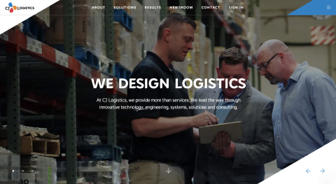CJ Logistics America's new website, cjlogisticsamerica.com, reflects the combined talent and capabilities of DSC Logistics and CJ Logistics. (Graphic: Business Wire)