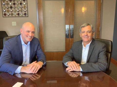 thumbnail Todd Spangler, Americas Sales Director at Jetcraft (left), and Fabio Rebello, Chief Commercial Officer at Synerjet (right), mark the start of their strategic relationship. Synerjet, a Latin American business aviation specialist, will operate as an official Jetcraft authorized representative in the South America Region. (Photo: Business Wire)