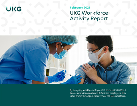 The UKG Workforce Activity Report is tracking the COVID-19 economic recovery monthly with high frequency data.
