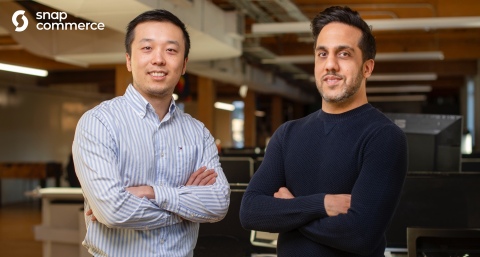 Snapcommerce, Message-Driven Mobile Commerce Platform, Raises $85M USD in Funding Led by Inovia Capital and Lion Capital. Pictured: Snapcommerce co-founders Henry Shi (L) and Hussein Fazal (R). (Photo: Snapcommerce)