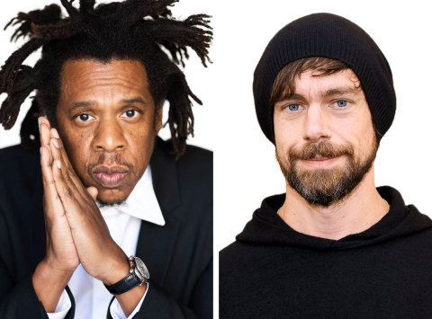 Photo (from left to right): Shawn “JAY-Z” Carter, Jack Dorsey. Photo credit (from left to right): Raven Varona, Hermione Hodgson.