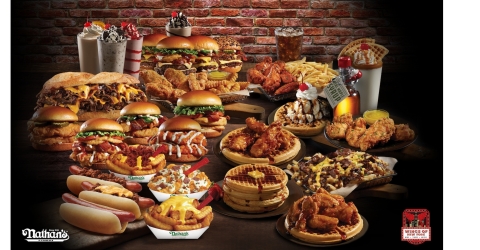 original Nathan's Famous and Wings of New York Menu Items (Photo: Business Wire)