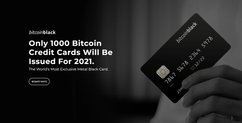 Only 1000 BitcoinBlack Credit Cards will be issued in 2021 for Canadians. (Photo: Business Wire)