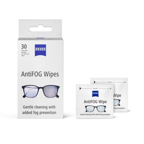 New ZEISS AntiFOG Wipes keep you seeing clearly and fog free for up to 24 hours. Available today at Amazon.com and retailers nationwide. (Photo: Business Wire)