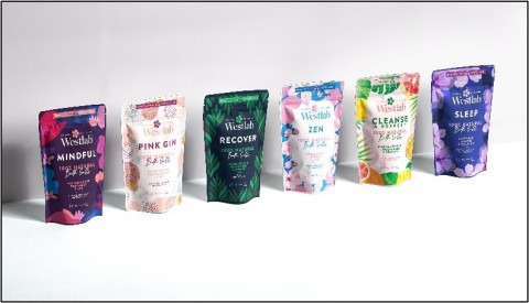 Westlab’s premium bath salts packaged with ProAmpac’s R-1050 ProActive Recyclable Film (Photo: Business Wire)