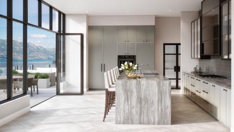 Rendering of ONE Water Street Penthouse Kitchen (Photo: Business Wire)