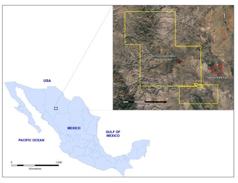 Santa Valeria Location Map (Graphic: Business Wire)