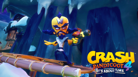 original Crash and Coco are here to save the day by reuniting the four Quantum Masks and bending the rules of reality in Crash Bandicoot 4: It’s About Time. (Graphic: Business Wire)