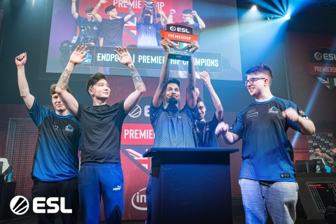 original Team End Point, an organization striving to strengthen the UK’s position in the global scene, has won the ESL Premiership six times straight. The team also stands as the most decorated UK CS:GO organizations ever. The attached photo shows their most recent ESL Premiership win. (Photo: ESL)