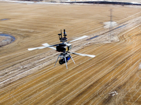 FulcrumAir’s E2500 flying with LiDAR (Photo: Business Wire)
