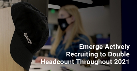 thumbnail Emerge, a logistics technology startup based out of Scottsdale, is actively recruiting members to join its team, looking to double its headcount in 2021. (Photo: Business Wire)