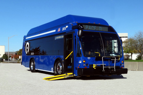ENC Axess 30’ transit bus for Pace. Its design is ideal for navigating neighborhoods and downtown areas. (Photo: Business Wire)
