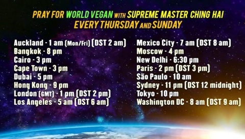 World Vegan Prayer Times (Graphic: Business Wire)