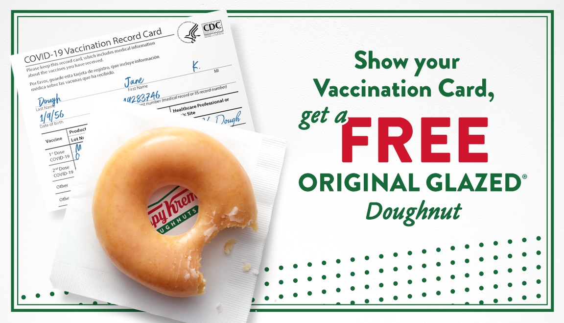 Krispy Kreme Giving Free Doughnuts To Everyone Who Shows Covid 19 Vaccination Card All Year Long Business Wire