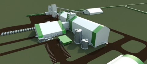 Figure 1: Conceptual Rendering for Tugaske Project Plant Site (Photo: Business Wire)