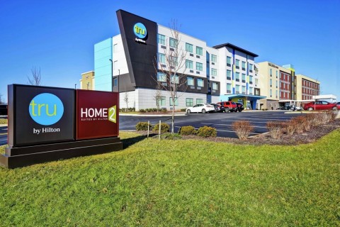 The dual-branded Tru and Home2 Suites by Hilton in Smyrna, Tennessee