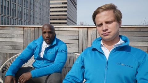 original Grovara Co-Founders Abu Kamara, CEO (left), and Peter Groverman, CIO. (Photo by Brand Bridge Ltd.)