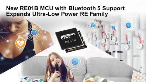New RE01B MCU with Bluetooth 5 support expands ultra-low power RE family (Photo: Renesas)