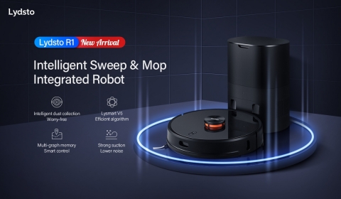 original Lydsto Self-collecting dust robot vacuum - opening a new era of intelligent robot vacuum (Graphic: Business Wire)
