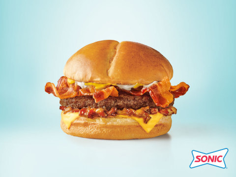 SONIC's new Bacon Jam Cheeseburger layers crispy bacon and deliciously balanced bacon onion jam for a complete bacon experience. (Photo: Business Wire)