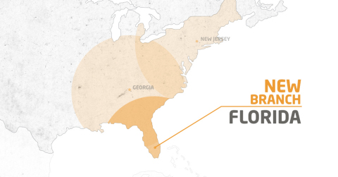 original ULMA Form Works Inc., announces the opening of its new branch in Belle Glade, Florida. (Graphic: Business Wire)