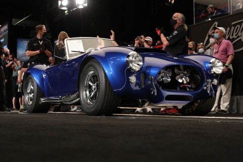 The 1966 Shelby Cobra 427 Super Snake (Lot #1396) sold for $5.5 million during the Barrett-Jackson Scottsdale Auction (Photo: Business Wire)