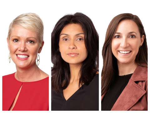 Jessica Henrichs has been promoted to president of Colle McVoy. Puja Shah has been promoted to group creative director. Alycia Hamilton has joined the agency in the new position of executive director of account and project management. (Photo: Business Wire)
