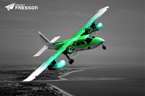 Il progetto Fresson creerà il primo servizio di trasporto aereo passeggeri ecologico (Grafica: Business Wire)